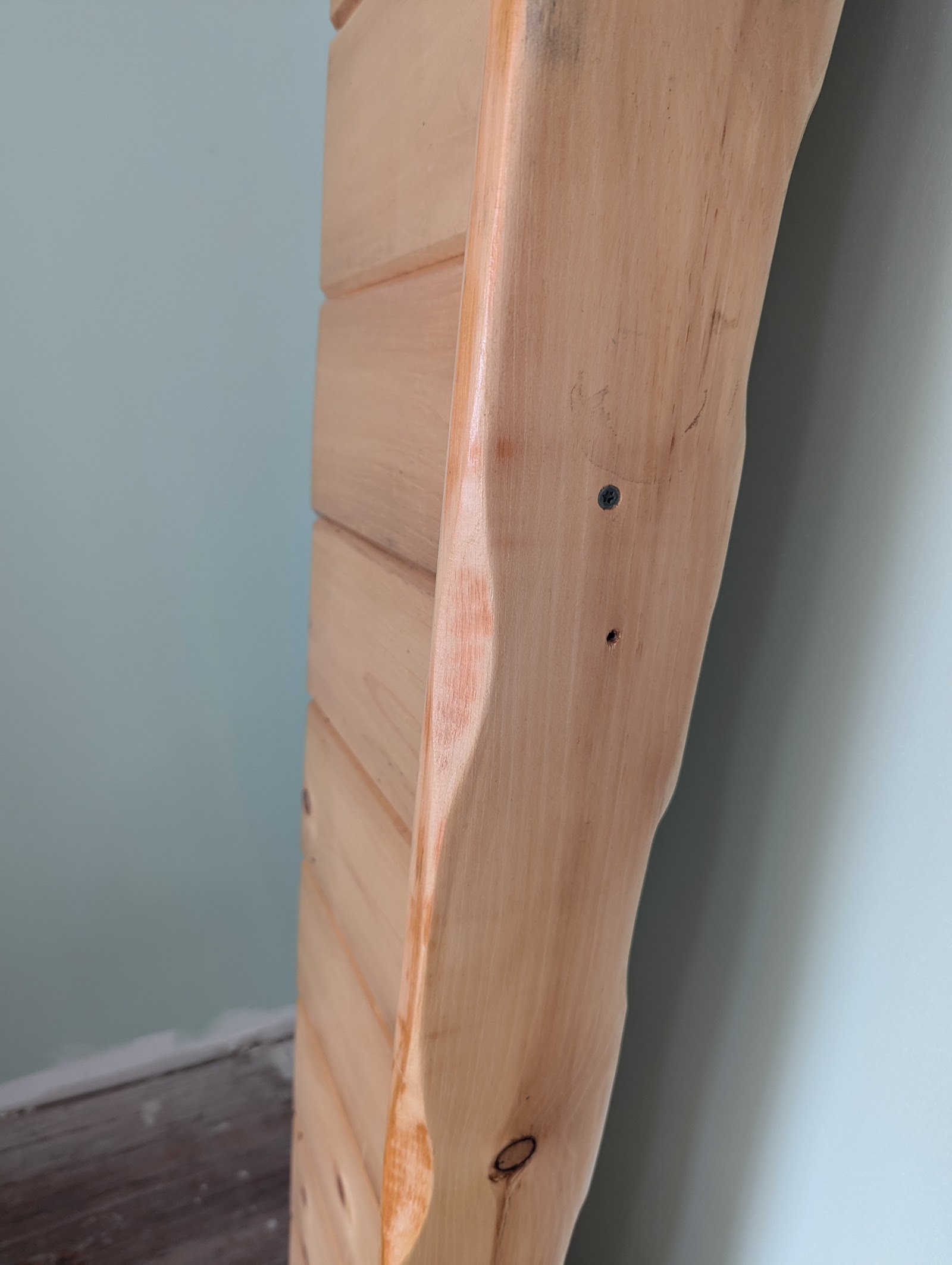 Live-edge board showing natural wood form